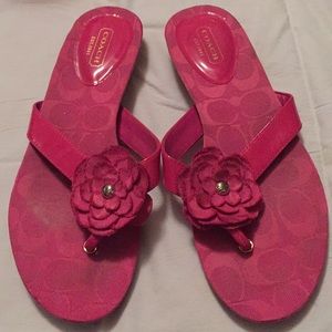 Coach flip flops